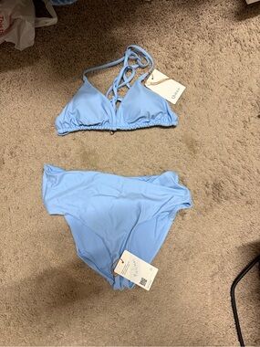 Light Blue Two-Piece Bikini Set Quince size medium New